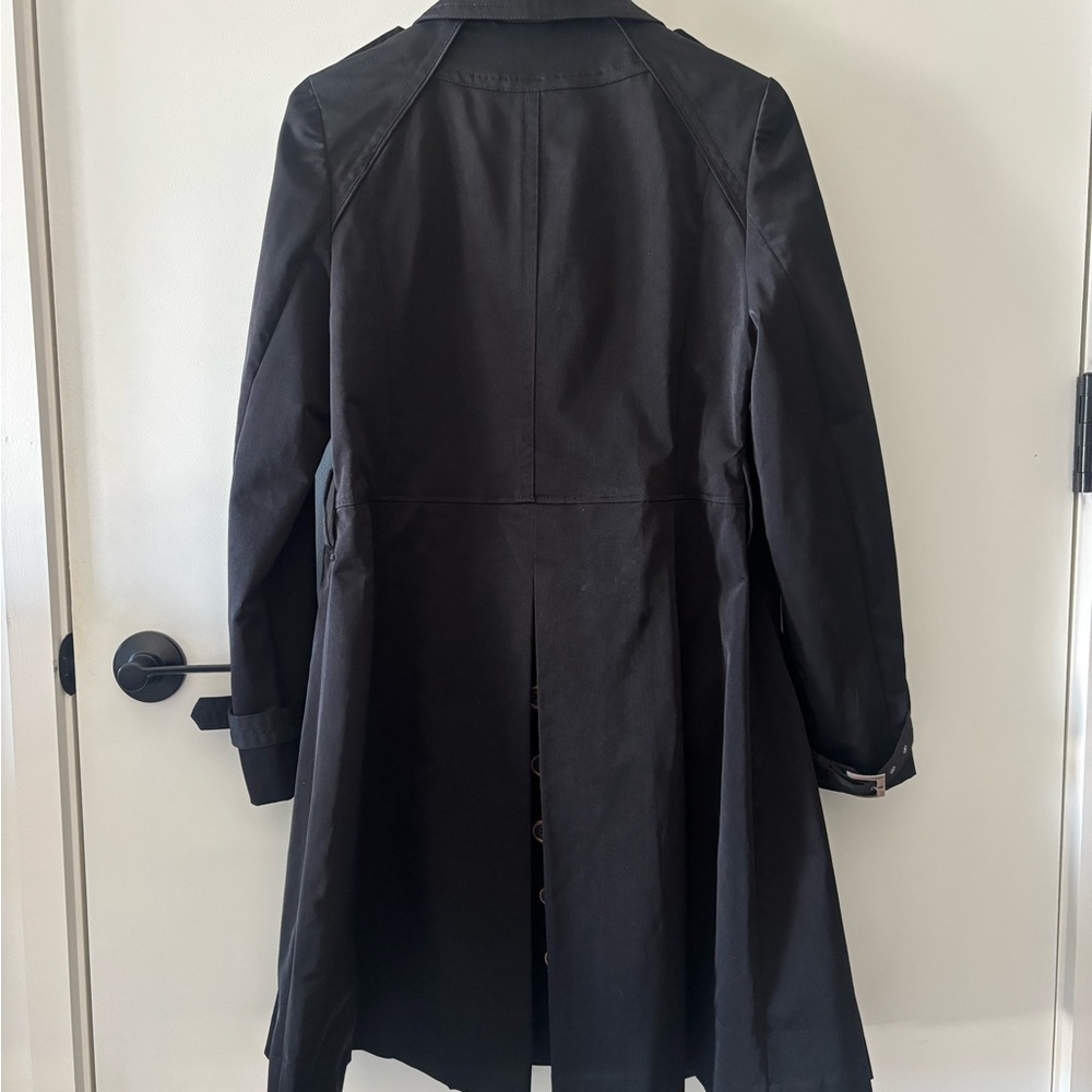 Ted Baker Black Double-Breasted Trench Coat - Picture 2 of 11